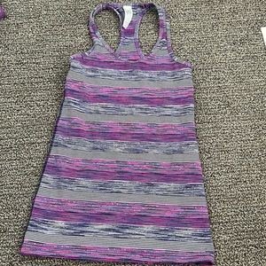 Ivviva pink white and purple tank top